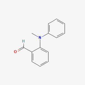 molecular formula C14H13NO B14257116 Benzaldehyde, 2-(methylphenylamino)- CAS No. 208664-53-3