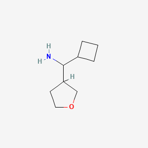 molecular formula C9H17NO B1425713 Cyclobutyl(oxolan-3-yl)methanamine CAS No. 1481380-48-6