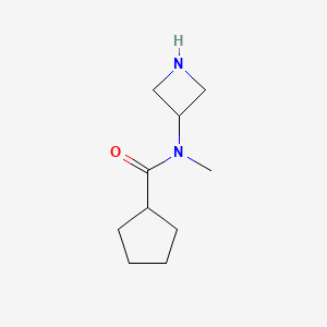 molecular formula C10H18N2O B1425723 N-(氮杂环丙烷-3-基)-N-甲基环戊烷甲酰胺 CAS No. 1469128-57-1