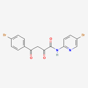 molecular formula C15H10Br2N2O3 B14257246 Benzenebutanamide, 4-bromo-N-(5-bromo-2-pyridinyl)-alpha,gamma-dioxo- CAS No. 180537-75-1