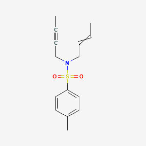 molecular formula C15H19NO2S B14257251 N-(But-2-en-1-yl)-N-(but-2-yn-1-yl)-4-methylbenzene-1-sulfonamide CAS No. 491879-52-8