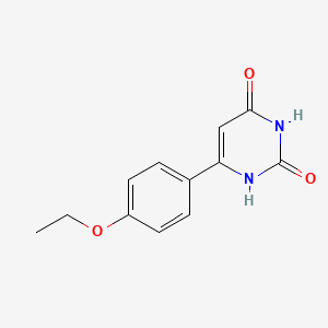 molecular formula C12H12N2O3 B1425726 6-(4-Ethoxyphenyl)pyrimidine-2,4(1H,3H)-dione CAS No. 1368650-74-1