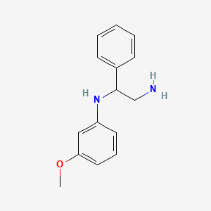 molecular formula C15H18N2O B1425728 N-(2-amino-1-phenylethyl)-3-methoxyaniline CAS No. 1267895-82-8