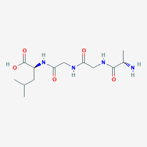 molecular formula C13H24N4O5 B14257311 L-Alanylglycylglycyl-L-leucine CAS No. 345922-39-6