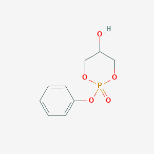 molecular formula C9H11O5P B14257313 1,3,2-Dioxaphosphorinan-5-ol, 2-phenoxy-, 2-oxide CAS No. 286020-33-5