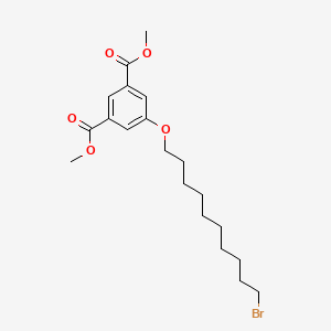 molecular formula C20H29BrO5 B14257391 Dimethyl 5-[(10-bromodecyl)oxy]benzene-1,3-dicarboxylate CAS No. 404011-31-0