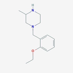 molecular formula C14H22N2O B1425740 1-[(2-Ethoxyphenyl)methyl]-3-methylpiperazine CAS No. 1480796-24-4