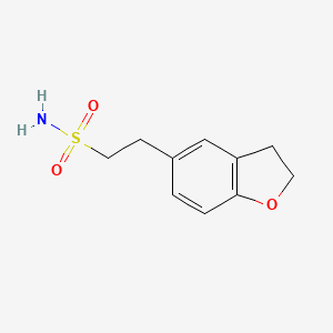 molecular formula C10H13NO3S B1425741 2-(2,3-二氢-1-苯并呋喃-5-基)乙烷-1-磺酰胺 CAS No. 1484062-10-3