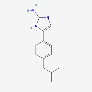 4-[4-(2-methylpropyl)phenyl]-1H-imidazol-2-amine