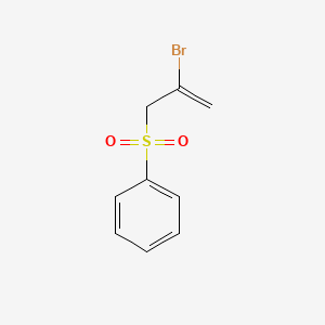 molecular formula C9H9BrO2S B14257426 Benzene, [(2-bromo-2-propenyl)sulfonyl]- CAS No. 220961-10-4