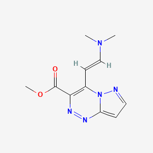 methyl 4-[(E)-2-(dimethylamino)vinyl]pyrazolo[5,1-c][1,2,4]triazine-3-carboxylate