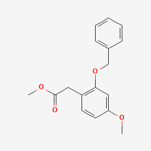 molecular formula C17H18O4 B14257482 Methyl (2-benzyloxy-4-methoxyphenyl)acetate CAS No. 209404-16-0