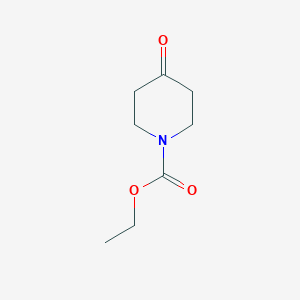 molecular formula C8H13NO3 B142575 N-甲氧羰基-4-哌啶酮 CAS No. 29976-53-2