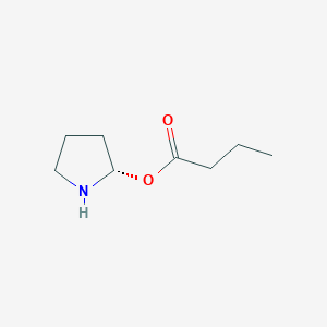 molecular formula C8H15NO2 B14257500 (2S)-Pyrrolidin-2-yl butanoate CAS No. 221911-70-2