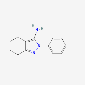 molecular formula C14H17N3 B1425753 2-(4-methylphenyl)-4,5,6,7-tetrahydro-2H-indazol-3-amine CAS No. 1488761-99-4