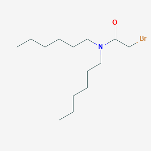 molecular formula C14H28BrNO B14257538 Bromoacetamide, N,N-dihexyl- CAS No. 204575-47-3
