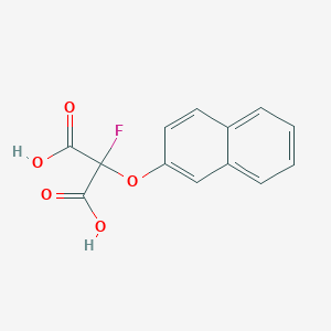 molecular formula C13H9FO5 B14257548 Fluoro[(naphthalen-2-yl)oxy]propanedioic acid CAS No. 220099-12-7
