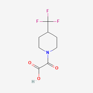 molecular formula C8H10F3NO3 B1425757 2-氧代-2-[4-(三氟甲基)哌啶-1-基]乙酸 CAS No. 1447942-48-4