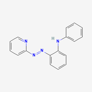 molecular formula C17H14N4 B14257579 Benzenamine, N-phenyl-2-(2-pyridinylazo)- CAS No. 288162-59-4