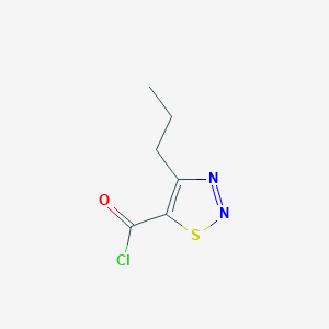 molecular formula C6H7ClN2OS B1425760 4-Propyl-1,2,3-thiadiazole-5-carbonyl chloride CAS No. 1397293-97-8