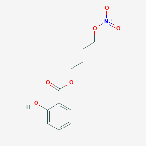 molecular formula C11H13NO6 B14257606 Benzoic acid, 2-hydroxy-, 4-(nitrooxy)butyl ester CAS No. 478163-51-8