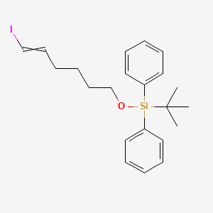 molecular formula C22H29IOSi B14257621 Tert-butyl[(6-iodohex-5-EN-1-YL)oxy]diphenylsilane CAS No. 371172-65-5
