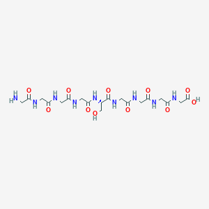 molecular formula C19H31N9O11 B14257627 Glycylglycylglycylglycyl-L-serylglycylglycylglycylglycine CAS No. 315719-46-1