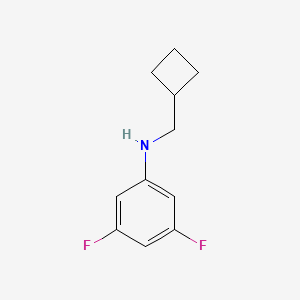 molecular formula C11H13F2N B1425763 N-(cyclobutylmethyl)-3,5-difluoroaniline CAS No. 1482794-63-7