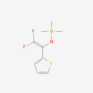 molecular formula C9H12F2OSSi B14257634 Silane, [[2,2-difluoro-1-(2-thienyl)ethenyl]oxy]trimethyl- CAS No. 243845-57-0