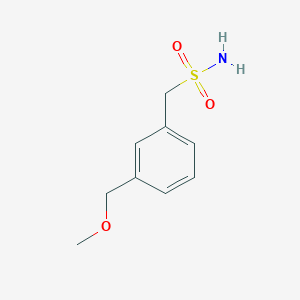 molecular formula C9H13NO3S B1425765 [3-(Methoxymethyl)phenyl]methanesulfonamide CAS No. 1462985-30-3