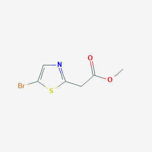 molecular formula C6H6BrNO2S B1425766 Methyl 2-(5-bromo-1,3-thiazol-2-yl)acetate CAS No. 1375065-91-0
