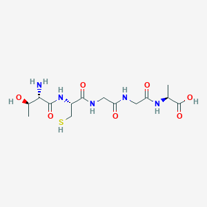 molecular formula C14H25N5O7S B14257670 L-Threonyl-L-cysteinylglycylglycyl-L-alanine CAS No. 385816-66-0