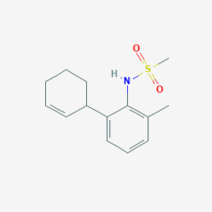 molecular formula C14H19NO2S B14257674 N-(2-cyclohex-2-en-1-yl-6-methylphenyl)methanesulfonamide CAS No. 404392-13-8