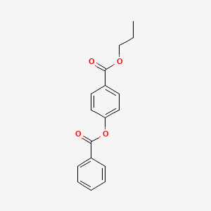 molecular formula C17H16O4 B14257676 Propyl 4-benzoyloxybenzoate CAS No. 403477-23-6