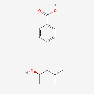 molecular formula C13H20O3 B14257682 benzoic acid;(2R)-4-methylpentan-2-ol CAS No. 185225-01-8