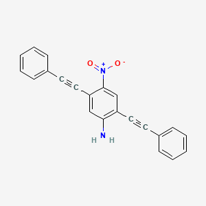 molecular formula C22H14N2O2 B14257684 4-Nitro-2,5-bis(phenylethynyl)aniline CAS No. 362014-37-7
