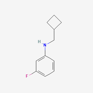 molecular formula C11H14FN B1425770 N-(cyclobutylmethyl)-3-fluoroaniline CAS No. 1465450-27-4