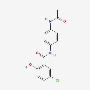molecular formula C15H13ClN2O3 B14257702 N-(4-Acetamidophenyl)-5-chloro-2-hydroxybenzamide CAS No. 233759-95-0