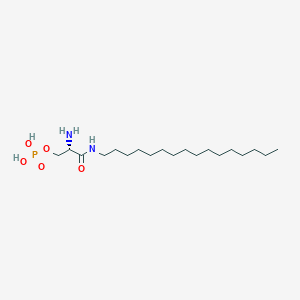 molecular formula C19H41N2O5P B14257709 N-Hexadecyl-O-phosphono-L-serinamide CAS No. 384348-00-9