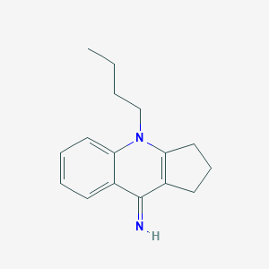 molecular formula C16H20N2 B14257716 4-butyl-1,2,3,4-tetrahydro-9H-cyclopenta[b]quinolin-9-imine 