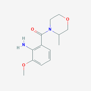 molecular formula C13H18N2O3 B1425776 2-甲氧基-6-(3-甲基吗啉-4-羰基)苯胺 CAS No. 1493505-37-5