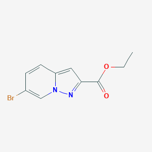 molecular formula C10H9BrN2O2 B1425779 Ethyl 6-bromopyrazolo[1,5-a]pyridine-2-carboxylate CAS No. 1176413-18-5