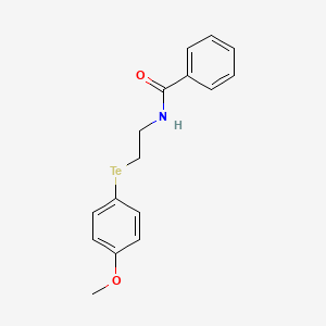 molecular formula C16H17NO2Te B14257795 N-{2-[(4-Methoxyphenyl)tellanyl]ethyl}benzamide CAS No. 378753-72-1