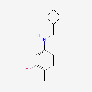 molecular formula C12H16FN B1425782 N-(环丁基甲基)-3-氟-4-甲基苯胺 CAS No. 1478874-07-5