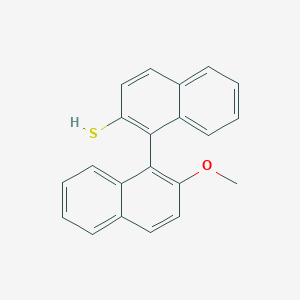 molecular formula C21H16OS B14257822 2'-Methoxy[1,1'-binaphthalene]-2-thiol CAS No. 185812-17-3
