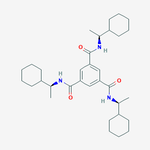 molecular formula C33H51N3O3 B14257865 N~1~,N~3~,N~5~-Tris[(1S)-1-cyclohexylethyl]benzene-1,3,5-tricarboxamide CAS No. 436149-39-2