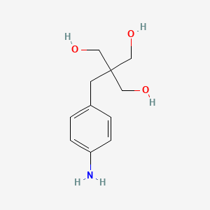 molecular formula C11H17NO3 B14257879 2-[(4-Aminophenyl)methyl]-2-(hydroxymethyl)propane-1,3-diol CAS No. 419563-68-1
