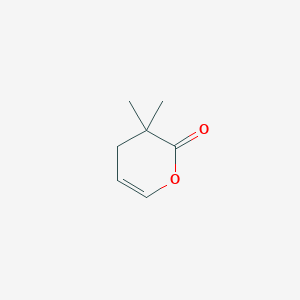 molecular formula C7H10O2 B14257898 3,3-Dimethyl-3,4-dihydro-2H-pyran-2-one CAS No. 177769-98-1