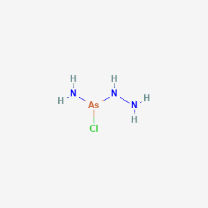molecular formula AsClH5N3 B14257909 Arsoramidohydrazidous chloride CAS No. 220507-19-7