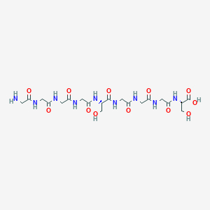 molecular formula C20H33N9O12 B14257929 Glycylglycylglycylglycyl-L-serylglycylglycylglycyl-L-serine CAS No. 459431-96-0